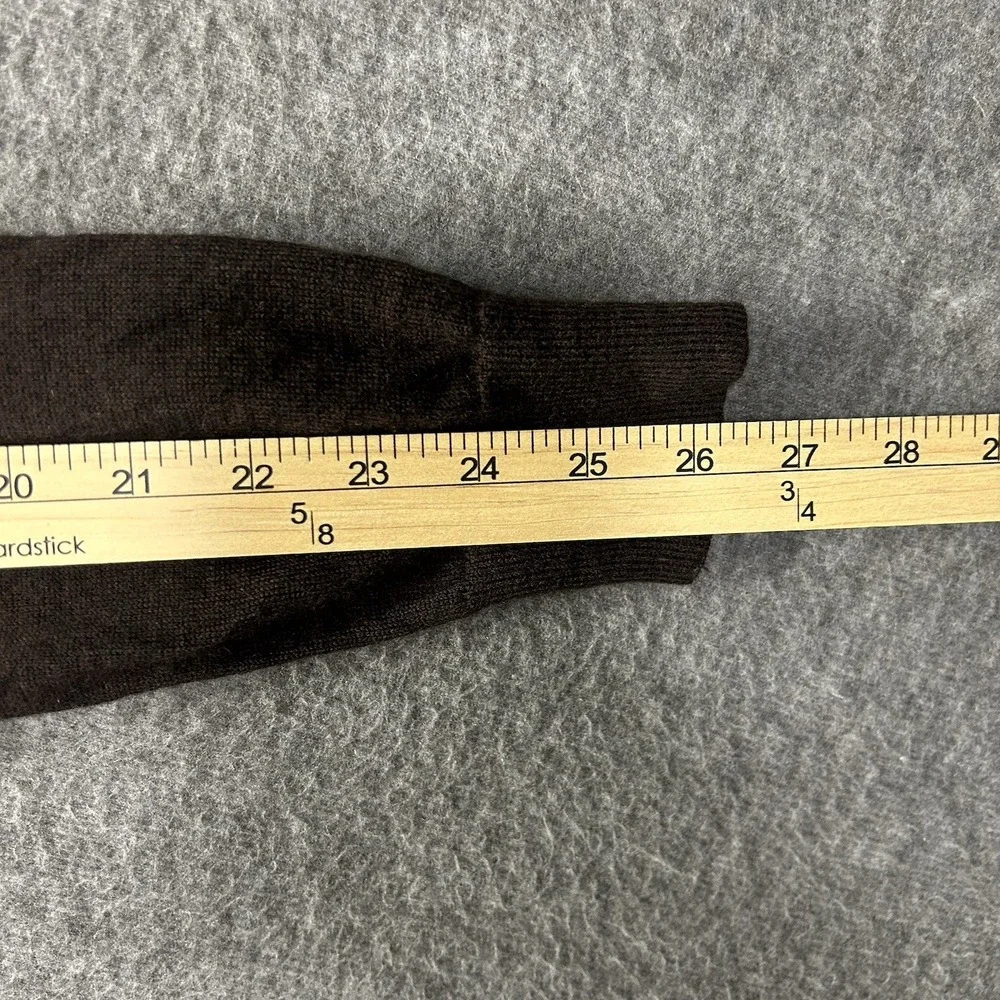 Banana Republic Sweater Large 100%‎ Extra Fine Merino Wool V Neck Brown Argyle